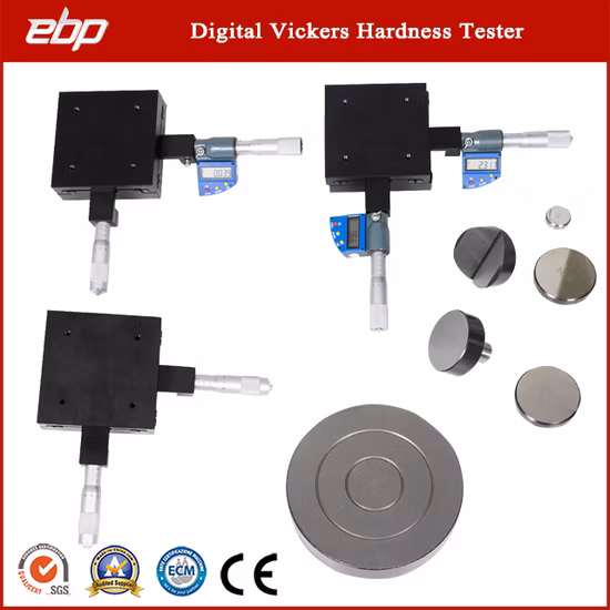 Máquina de prueba de dureza Vickers macro digital con torreta manual Hv0.3